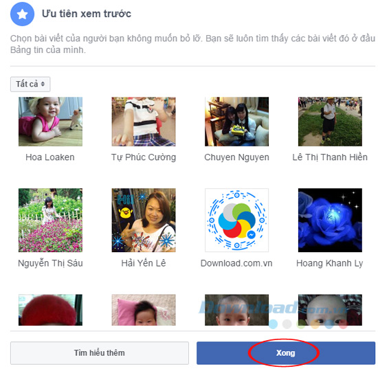 Lựa chọn xem trước