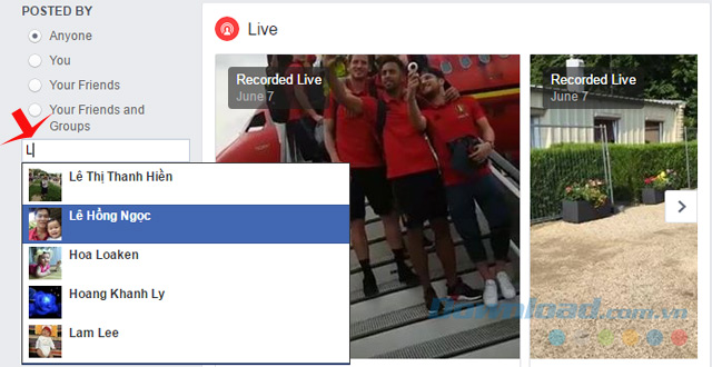 Giới hạn người tìm kiếm