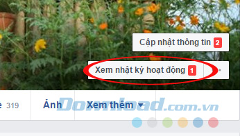 Xem nhật ký hoạt động