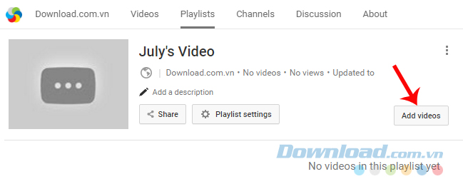 Lập playlist Youtube Lập playlist Youtube