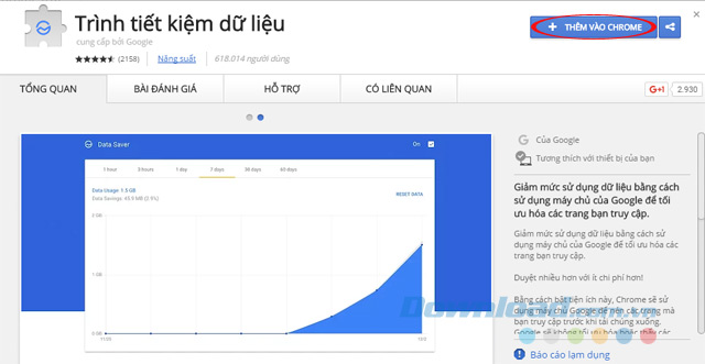 Cài đặt Data Saver Cài đặt Data Saver