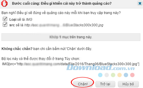 Chặn quảng cáo Chặn quảng cáo