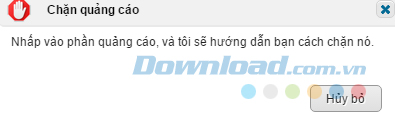 Thông báo chặn quảng cáo Thông báo chặn quảng cáo