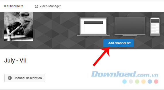 Thay ảnh bìa Youtube
