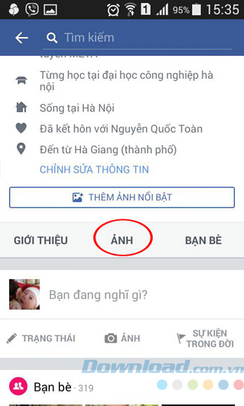 Mở Album ảnh lên Mở Album ảnh lên