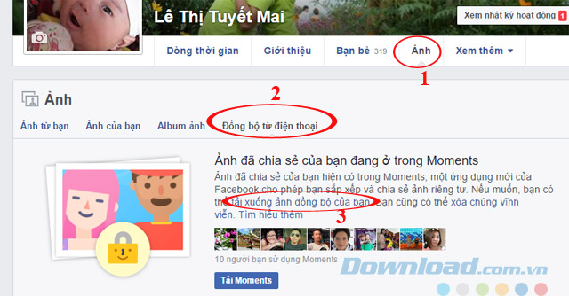 Album ảnh đồng bộ từ điện thoại Album ảnh đồng bộ từ điện thoại