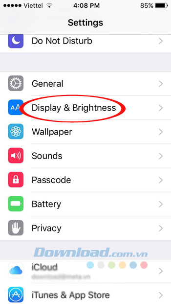 Cài đặt hiển thị Cài đặt hiển thị