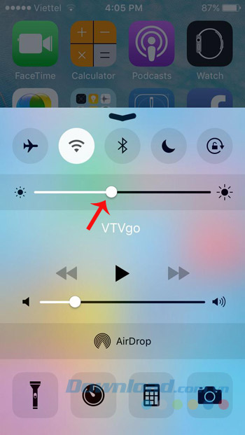 Điều chỉnh độ sáng Điều chỉnh độ sáng