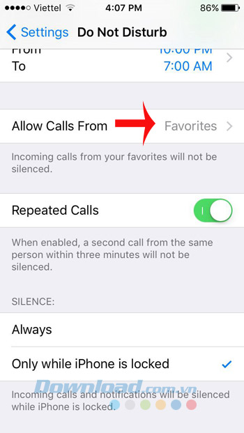 Cho phép nhận cuộc gọi Cho phép nhận cuộc gọi