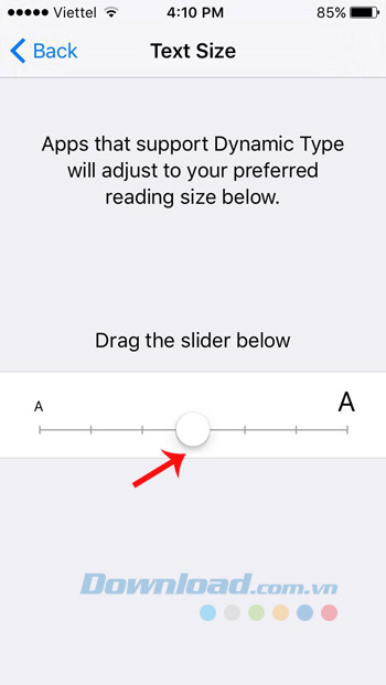 Điều chỉnh cỡ chữ Điều chỉnh cỡ chữ