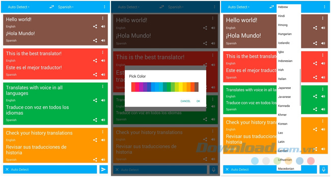Ứng dụng dịch thuật cho điện thoại