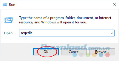 Gõ Registry Gõ Registry
