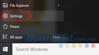 Vào phần Settings Vào phần Settings
