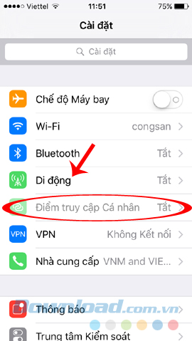 Phát wifi từ ipad