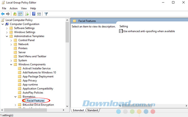 Facial features Facial features