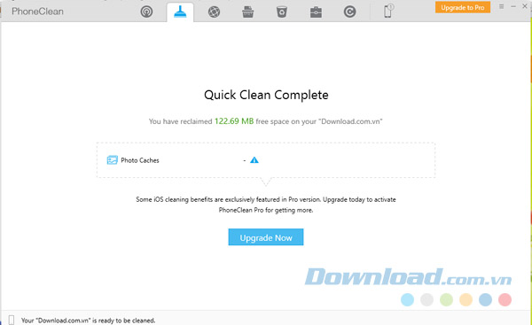 Dọn dẹp hoàn tất