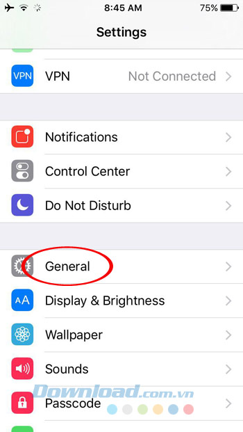 Cài đặt chung Cài đặt chung