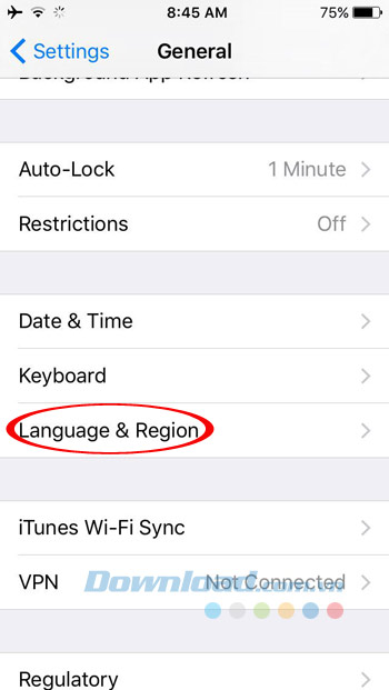 Cài đặt ngôn ngữ Cài đặt ngôn ngữ