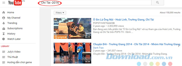 Loại trừ kết quả trả về Loại trừ kết quả trả về