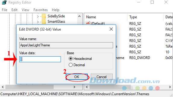 AppsUseLightTheme AppsUseLightTheme