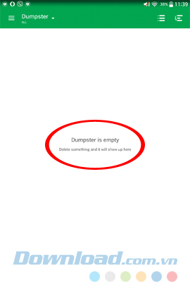 Cách sử dụng Dumpster