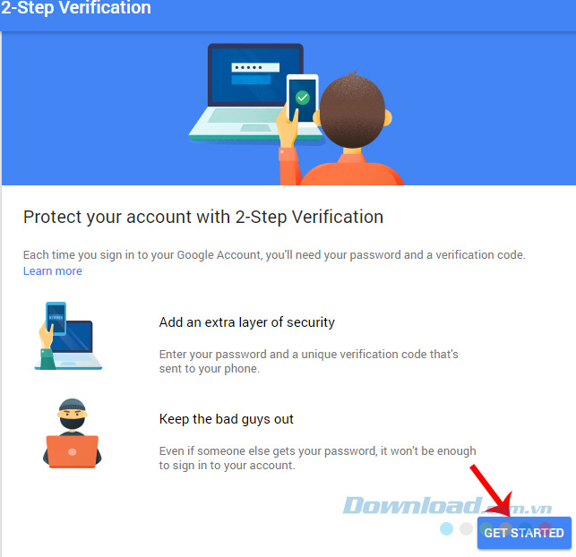 Bảo vệ hai lớp với Google Prompt