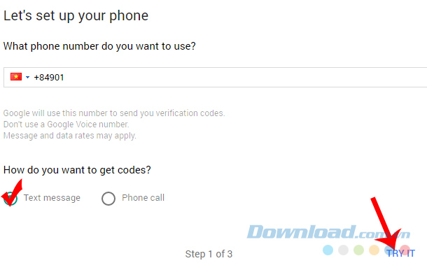 Thiết lập bảo mật Google Prompt