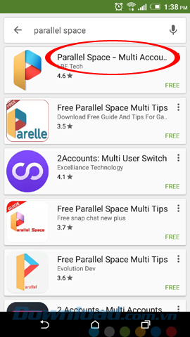 Vào nhiều tài khoản trên một ứng dụng