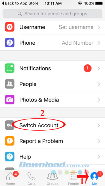 Switch Account