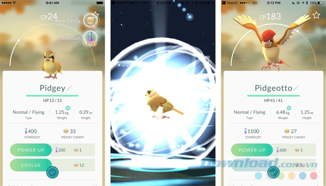 Cách tăng điểm kinh nghiệm khi chơi Pokemon GO