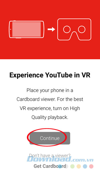 Cài đặt xem Video VR