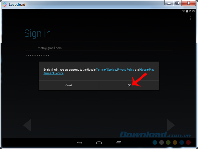 Tài khoản LeapDroid Tài khoản LeapDroid