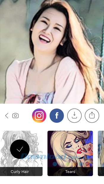 Bộ lọc Curly Hair