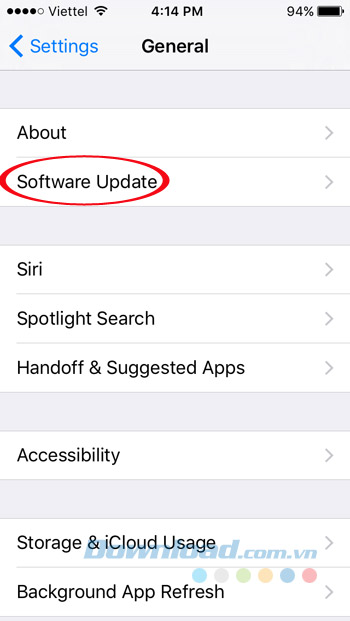 Software Update Software Update