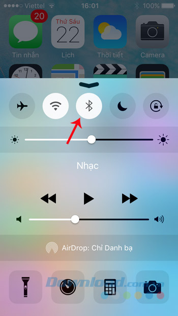 Bật/tắt Bluetooth Bật/tắt Bluetooth