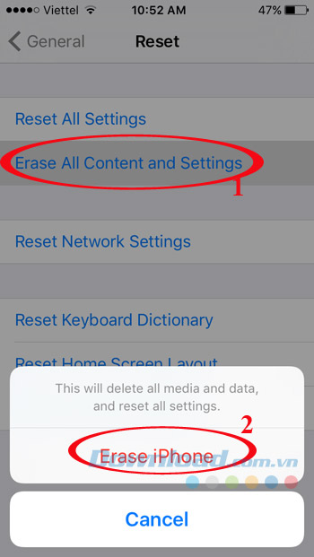 Khôi phục cài đặt gốc Khôi phục cài đặt gốc