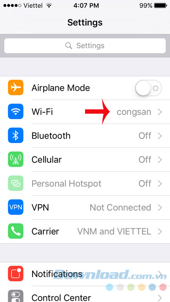 Cài đặt wifi Cài đặt wifi