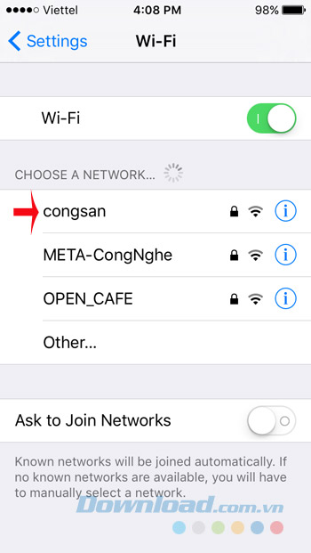 Chọn mạng Chọn mạng