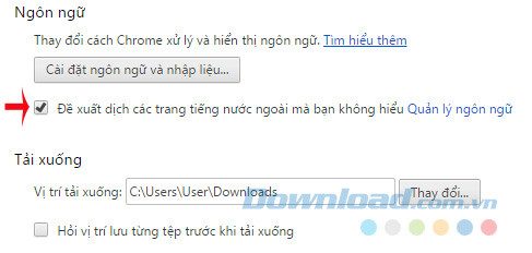Bỏ đề xuất dịch trang web Bỏ đề xuất dịch trang web