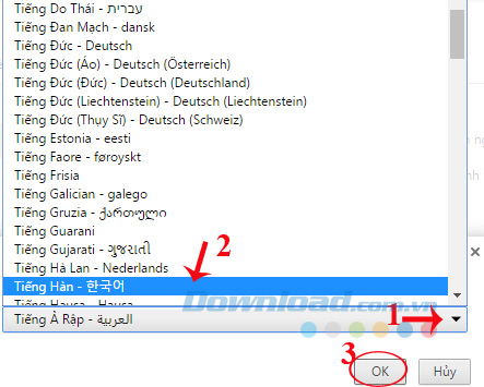 Chọn ngôn ngữ Chọn ngôn ngữ