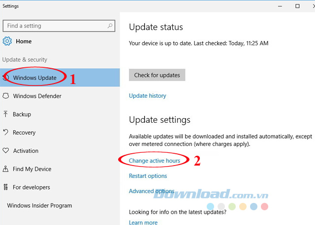 Change Active Hours Change Active Hours