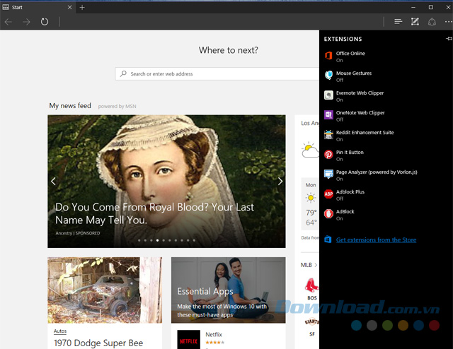 Extension trình duyệt Extension trình duyệt