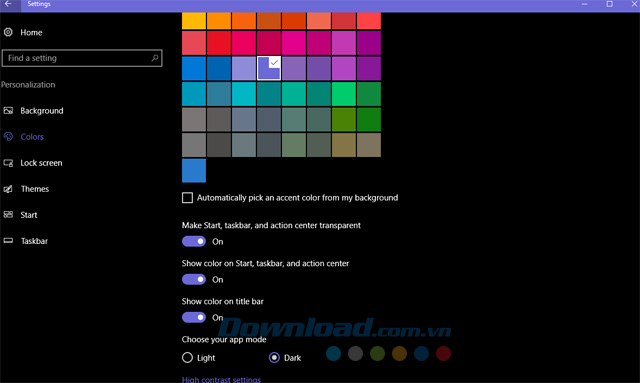 Theme tối Theme tối