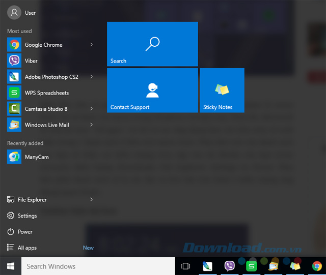 Start Menu cũ Start Menu cũ