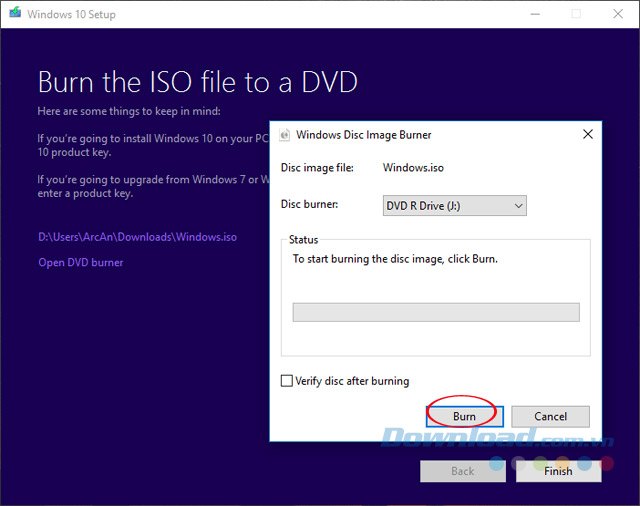 Burn đĩa Burn đĩa