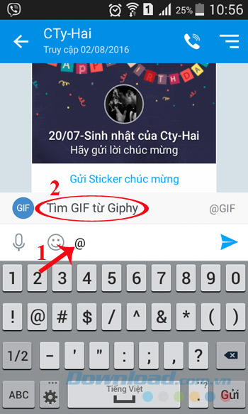 Zalo hỗ trợ gửi ảnh GIF