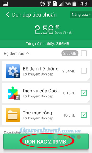 Dọn file rác