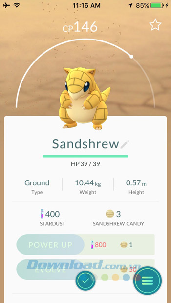 Pokemon sau khi bắt được