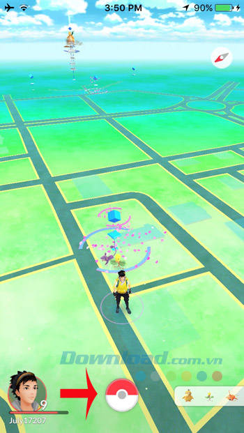 Giao diện chính Pokemon