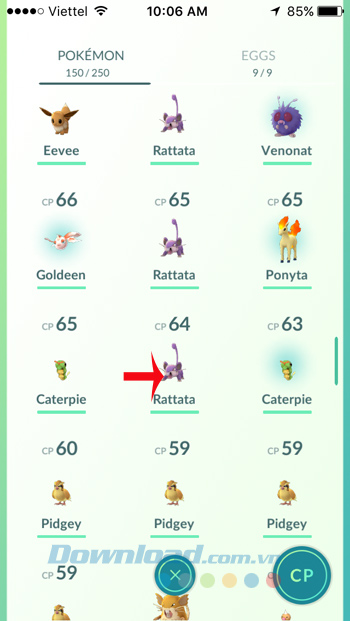 Chọn Pokemon